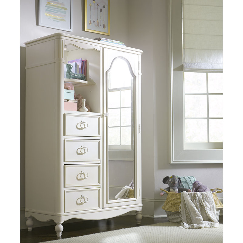 Wendy Bellissimo by LC Kids Harmony Mirrored Door Armoire & Reviews